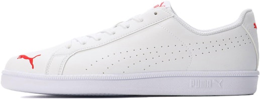 Puma Smash Cat Purf FS SL 'White Red' 387796-01 Puma Smash Cat Purf FS SL 'White Red' 387796-01
