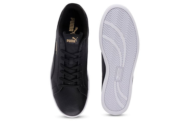 Shop 푸마 스매시 FP 블랙/골드  (Puma Smash FP Black/Gold) 363721-01