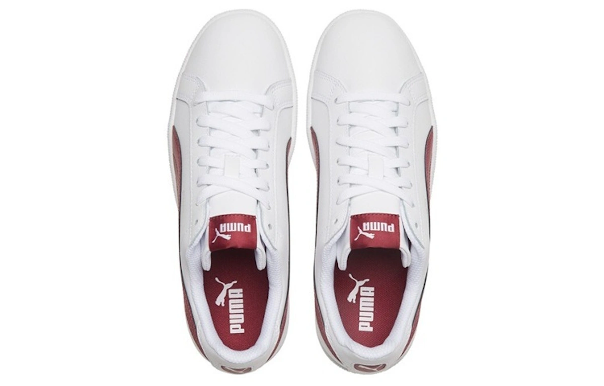 Puma Smash Leather 'White Tibetan Red'