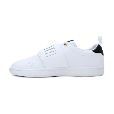 Puma Smash Slip-On Bold Leisure Board Shoes Unisex White/Black