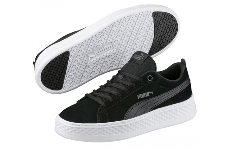 Purchase プーマ スマッシュ プラットフォーム (黒/白) 366488-01