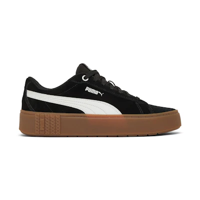 (W) Puma Smash Platform v2 Suede 'Black Gum'