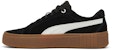 (W) Puma Smash Platform v2 Suede 'Hitam Gum' 373037-01