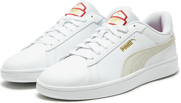 Puma Smash 复古款 '白色' 392498-01 Lookbook Puma Smash 复古款 '白色' 392498-01