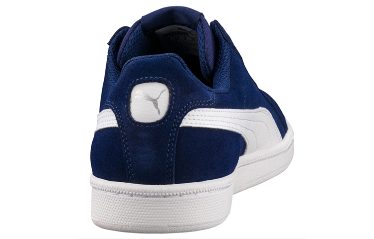 Shop プーマ スマッシュ スエード ディープブルー 361730-20