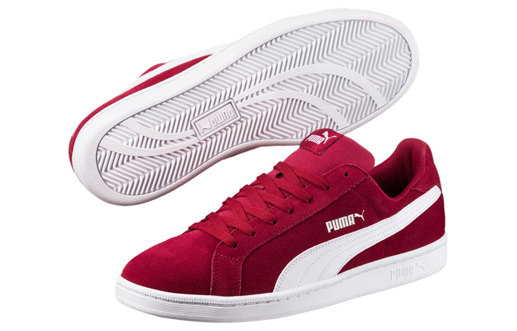 Order PUMA Smash Suede 防滑輕便 低筒 板鞋 男款 藏紅
