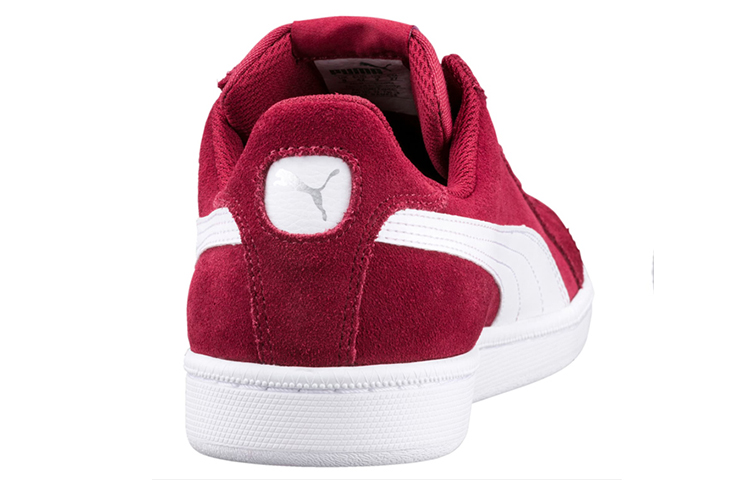 Shop PUMA Smash Suede 防滑輕便 低筒 板鞋 男款 藏紅