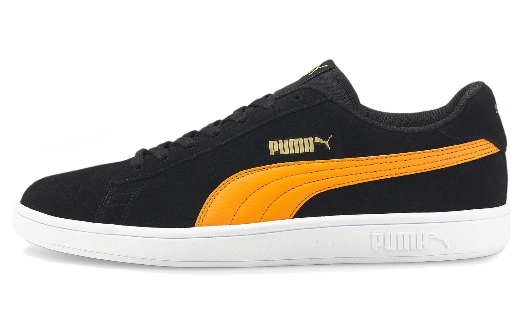 Buy プーマ スマッシュv2 ブラック×ビブラントオレンジ 364989-55