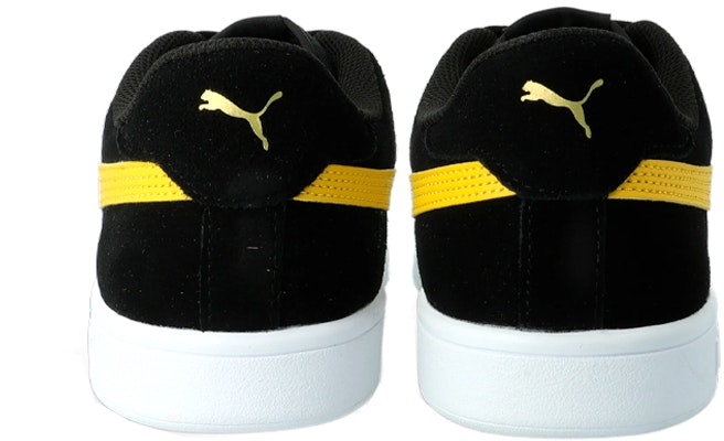 푸마 스매쉬 V2 레저 스니커즈 블랙/옐로우 364989-31 Shop 푸마 스매쉬 V2 레저 스니커즈 블랙/옐로우 364989-31