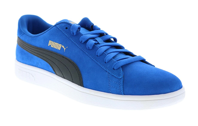 Lookbook Puma Smash V2 輕便透氣低筒休閒板鞋 藍黑