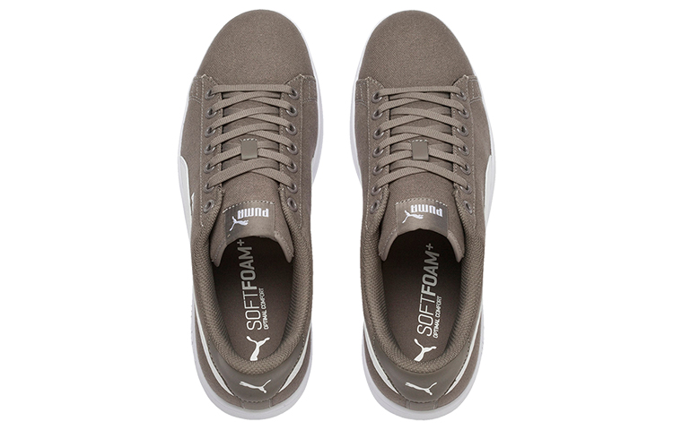 Lookbook Puma Smash V2 Coklat/Putih 366420-07