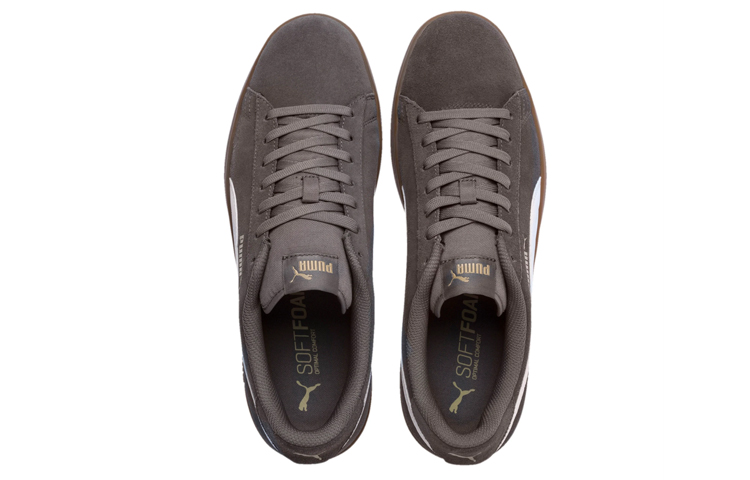 Lookbook プーマ スマッシュv2 チャコールグレー ガム (Puma Sumasshu v2 Chakoru Gure Gum) 364989-27