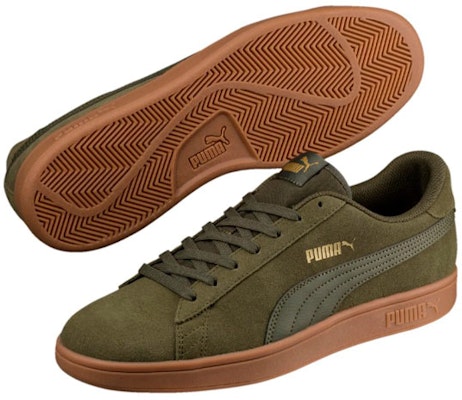 Puma Smash v2 'Hijau Hutan Gum' 364989-19 Lookbook Puma Smash v2 'Hijau Hutan Gum' 364989-19