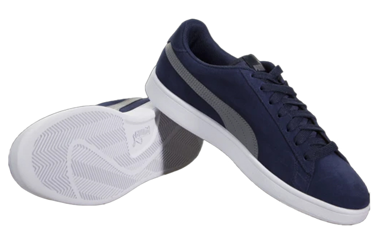 Shop Puma Smash V2 'Biru Kelabu Ringan Bernafas' 364989-03