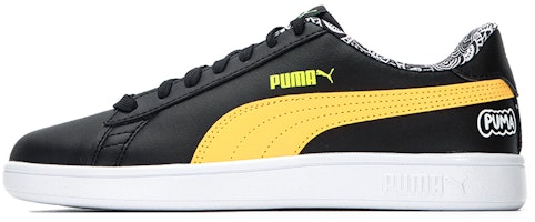 Puma Smash V2 'Me Happy - Black Yellow' 386396-02 Puma Smash V2 'Me Happy - Black Yellow' 386396-02