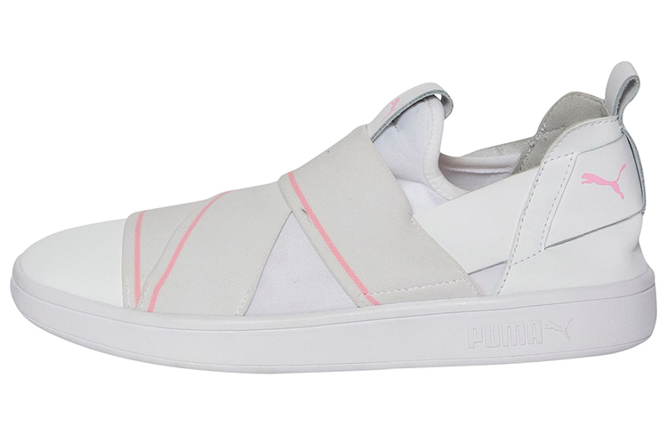 Puma Smash v2 Slip On White/ 'Pink'