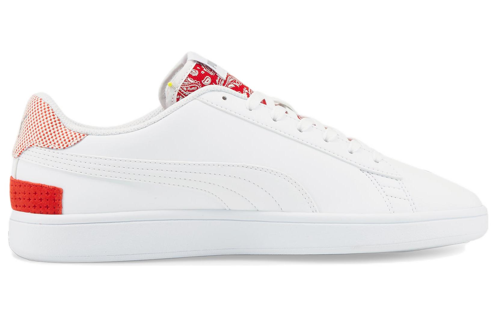 Order Puma Smash v2 拼接休閒板鞋 白紅色