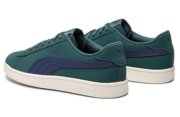 Puma Smash V2 绿色/蓝色运动鞋 365160-12 Lookbook Puma Smash V2 绿色/蓝色运动鞋 365160-12
