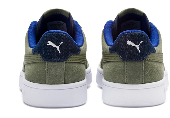 Puma Smash V2 牛仔布 休閒板鞋 綠 Shop Puma Smash V2 牛仔布 休閒板鞋 綠