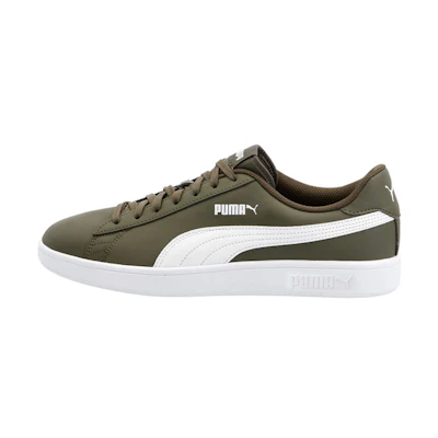 Puma Unisex Smash V2 L Sneakers Green/White
