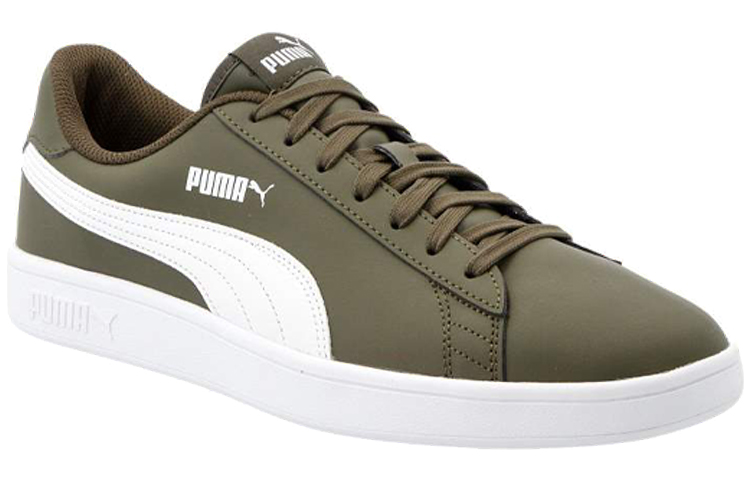 Puma Unisex Smash V2 L Sneakers Green/White 圖 3