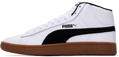 Puma Unisex Smash V2 Mid-Top Sneakers White 366924-14 Puma Unisex Smash V2 Mid-Top Sneakers White 366924-14