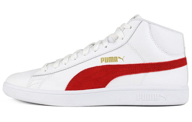 Puma Smash v2 Mid L 'White Red' 366924-10