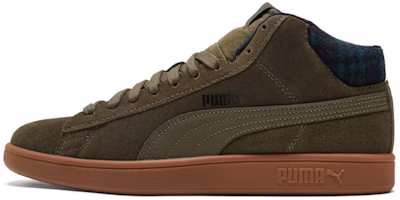 Puma Smash v2 Mid WTR 'Plaid - Grape Leaf' 385174-03 Puma Smash v2 Mid WTR 'Plaid - Grape Leaf' 385174-03