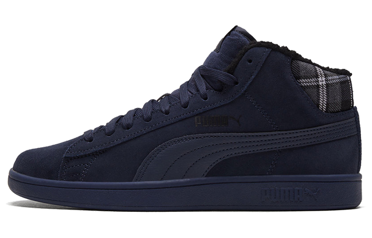 Buy Puma Smash V2 Mid Wtr Fleece Blue Black Mid Board Shoes 366810 04 Novelship