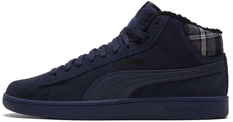 Puma Smash V2 Mid Wtr Fleece Sepatu Papan Biru/Hitam 366810-04 Buy Puma Smash V2 Mid Wtr Fleece Sepatu Papan Biru/Hitam 366810-04