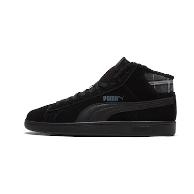 Puma Smash V2 Mid Wtr Fleece Black Mid Board Shoes