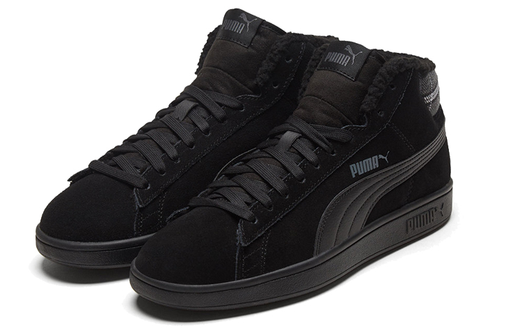 Lookbook Puma Smash V2 Mid Wtr Fleece Sepatu Papan Hitam Mid 366810-01