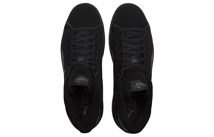 Shop Puma Smash V2 Mid Wtr Fleece Sepatu Papan Hitam Mid 366810-01