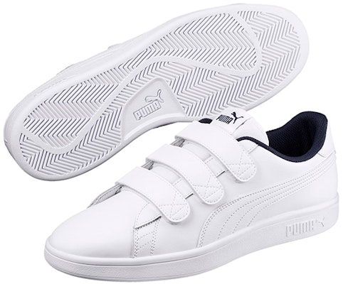 彪马 Smash V2 V 白/蓝 运动鞋 366910-02 Lookbook 彪马 Smash V2 V 白/蓝 运动鞋 366910-02