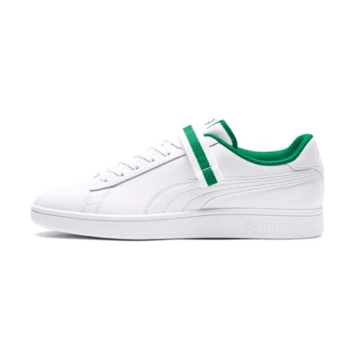 Puma Smash V2 V Fresh 'White Amazon Green'