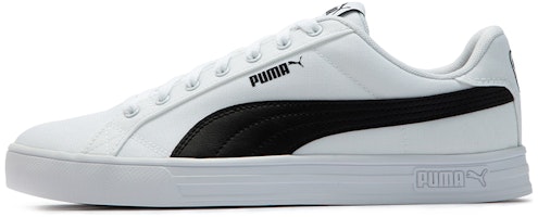 Puma Smash Vulc Retro Casual Skateboarding Shoes Unisex White Black Shoe 'White Black' 385554-01 Puma Smash Vulc Retro Casual Skateboarding Shoes Unisex White Black Shoe 'White Black' 385554-01