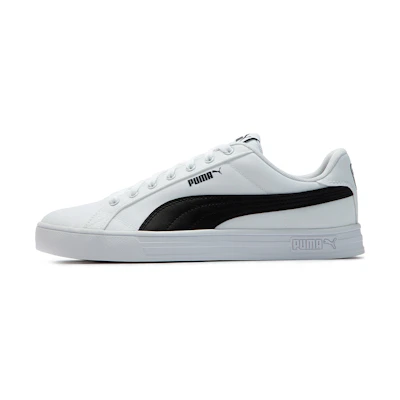 Puma Smash Vulc Retro Casual Skateboarding Shoes Unisex White Black Shoe 'White Black'