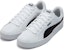 Kasut Puma Smash Vulc Retro Kasual Skateboarding Unisex Putih Hitam 'White Black' 385554-01