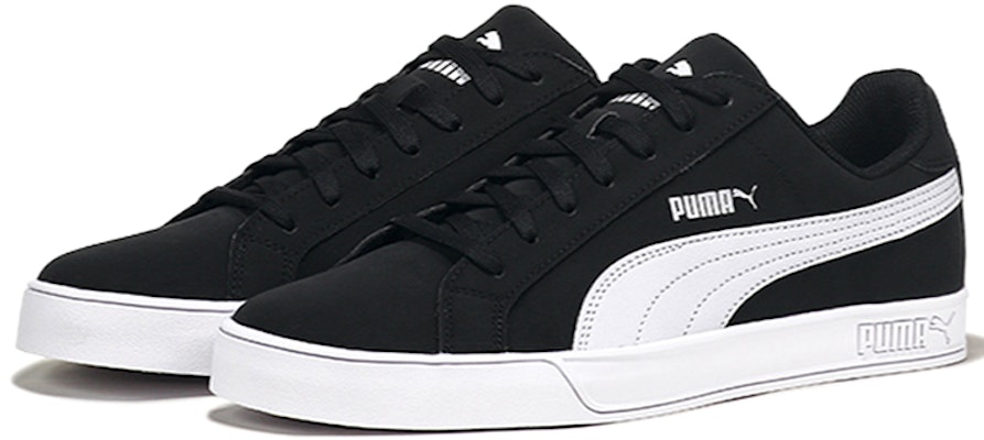 Puma Smash Vulc Leather 'Black' 359622-09 Order Puma Smash Vulc Leather 'Black' 359622-09