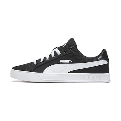 Puma Smash Vulc Canvas 'Black White'