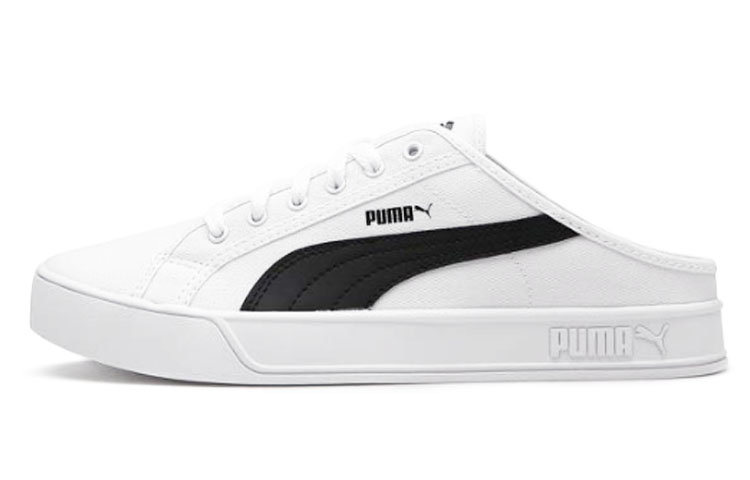Puma Smash Vulc Mule White/Black 309680-01
