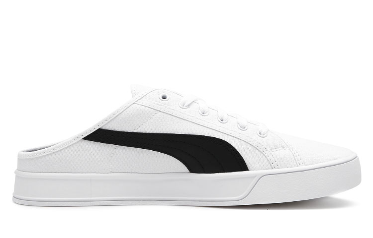 Order Puma Smash Vulc Mule Putih/Hitam 309680-01