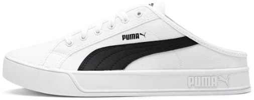 Puma Smash Vulc Mule White/Black 309680-01 Puma Smash Vulc Mule White/Black 309680-01
