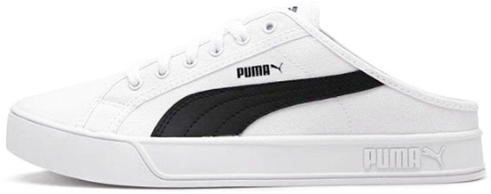 Puma Smash Vulc Mule White/Black 309680-01 Buy Puma Smash Vulc Mule White/Black 309680-01