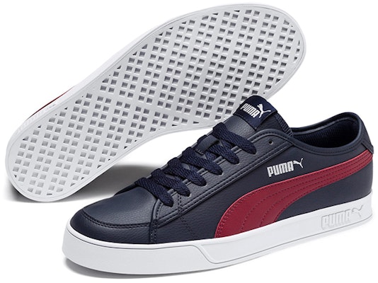 PUMA Smash Vulc v2 低幫 板鞋 男女同款 藍紅 Lookbook PUMA Smash Vulc v2 低幫 板鞋 男女同款 藍紅