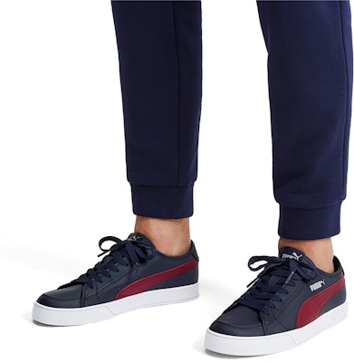 PUMA Smash Vulc v2 低幫 板鞋 男女同款 藍紅 Sizing PUMA Smash Vulc v2 低幫 板鞋 男女同款 藍紅