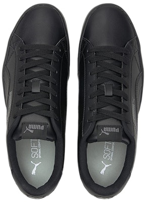 Puma Smash Vulc V3 復古低筒休閒板鞋 男女同款 黑色 Lookbook Puma Smash Vulc V3 復古低筒休閒板鞋 男女同款 黑色