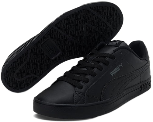Puma Smash Vulc V3 復古低筒休閒板鞋 男女同款 黑色 Purchase Puma Smash Vulc V3 復古低筒休閒板鞋 男女同款 黑色