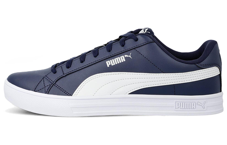Puma Smash Vulc V3 Retro Low Tops Casual Skateboarding Shoes Unisex Blue 380752-07