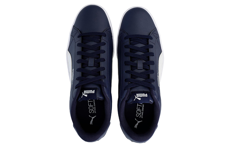 Lookbook Sepatu Puma Smash Vulc V3 Retro Low Tops Kasual Skate Unisex Biru 380752-07